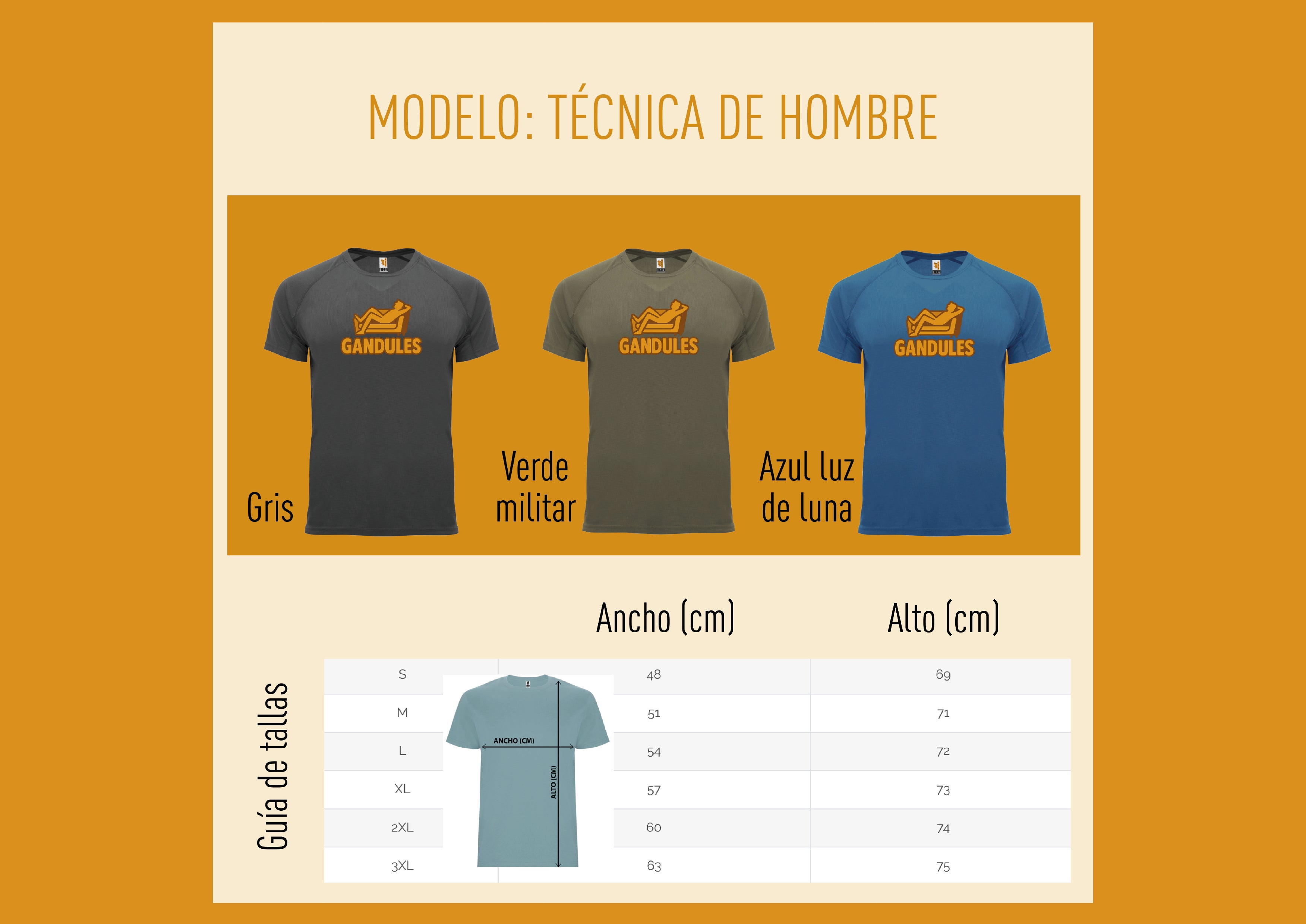 Camiseta técnica GANDULES para hombre