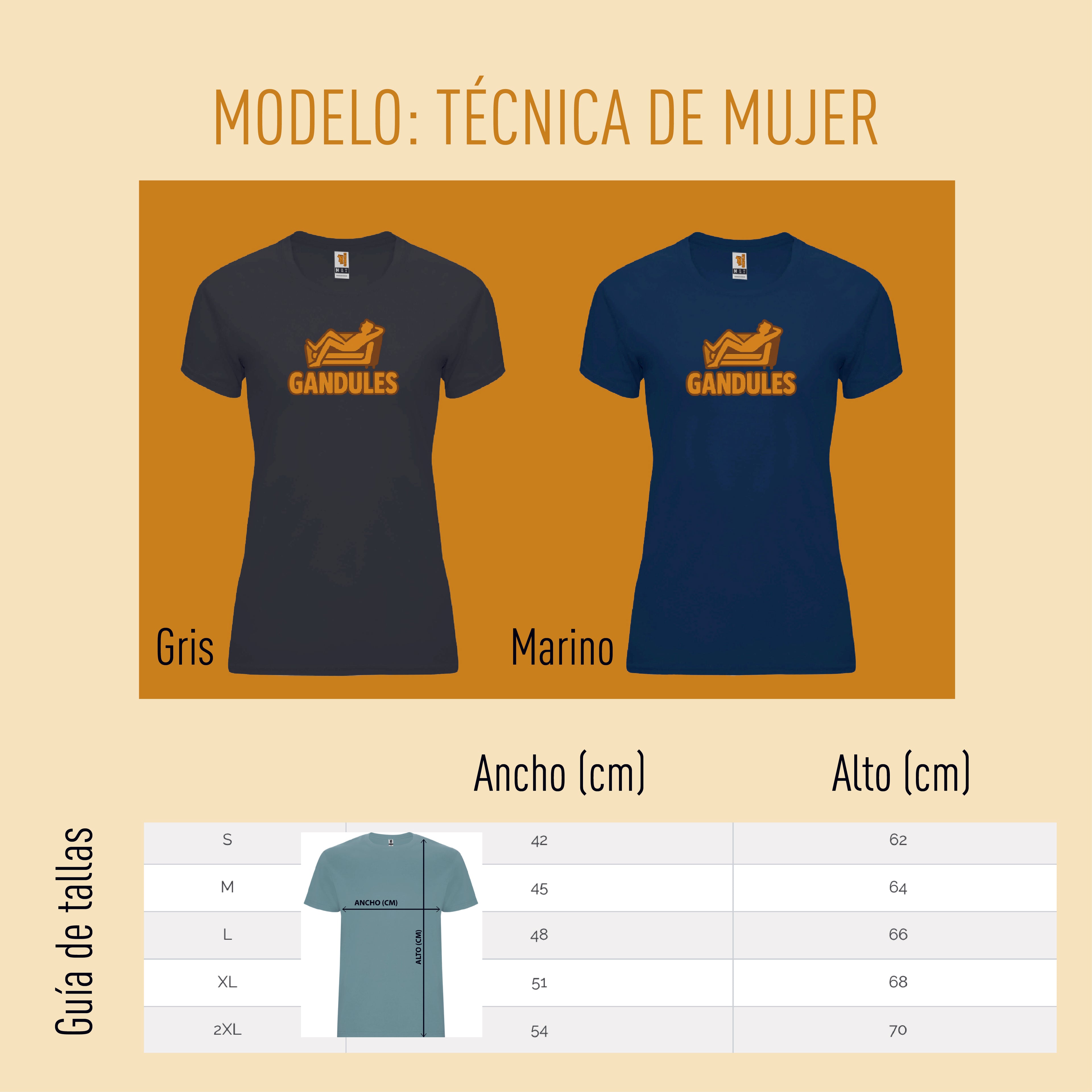 Camiseta técnica GANDULES mujer
